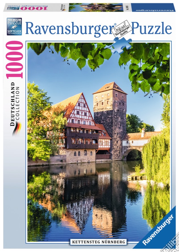 Ravensburger 19620 - Puzzle 1000 Pz - Foto E Paesaggi - Il Ponte Kettensteg, Norimberga puzzle di Ravensburger