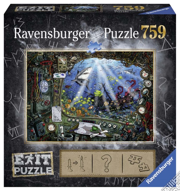 Ravensburger 19953 - Puzzle Escape 759 Pz - Sottomarino puzzle di Ravensburger