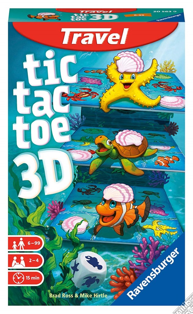 Ravensburger 20563 9 - Travel Game - Tic Tac Toe 3D gioco