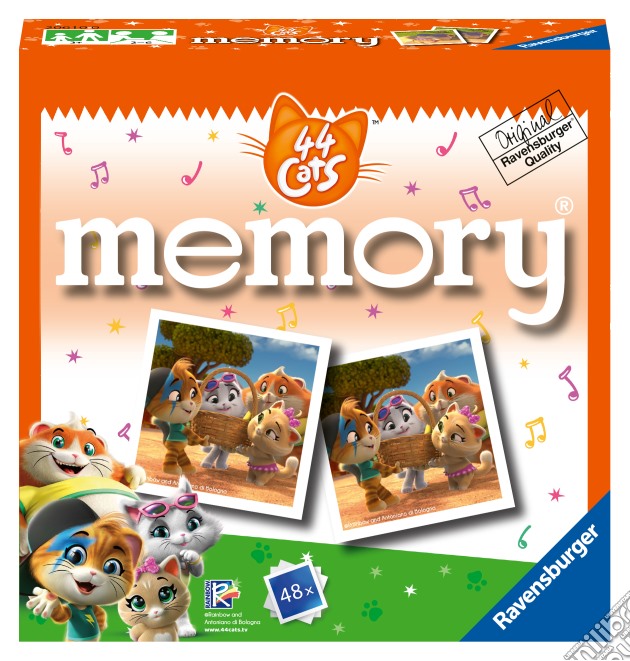 44 Gatti: Ravensburger - Mini Memory - 44 Gatti gioco