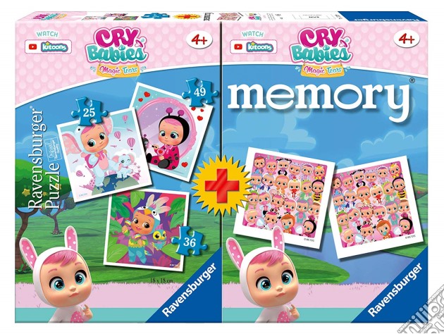 Ravensburger 20620 9 - Multipack Memory + 3 Puzzle - Cry Babies puzzle