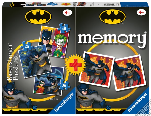 Dc Comics: Ravensburger - Multipack Memory + 3 Puzzle - Batman gioco