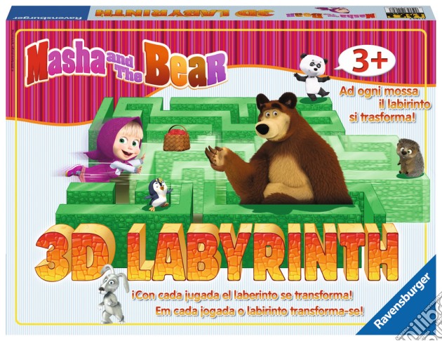 Ravensburger 21180 - Masha E Orso - 3D Junior Labyrinth gioco di Ravensburger