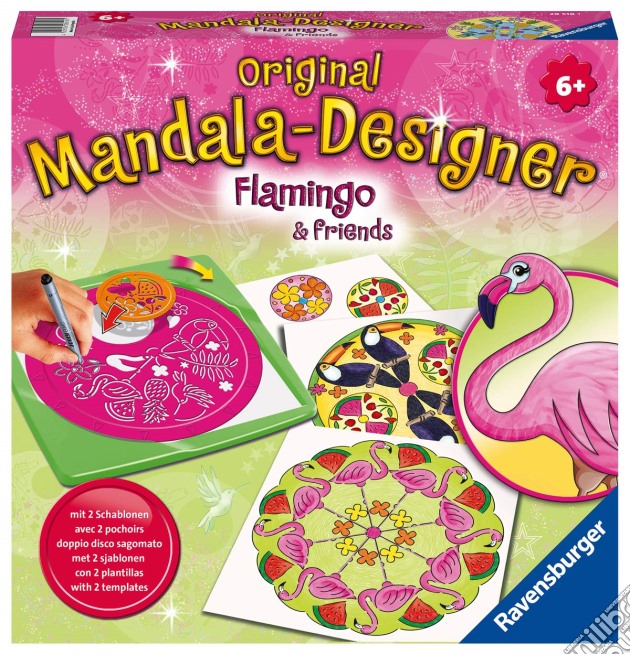 Ravensburger 28518 1 - Mandala Designer - Flamingo & Friends gioco