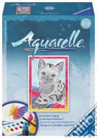 Aquarelle - serie mini - gattino giochi