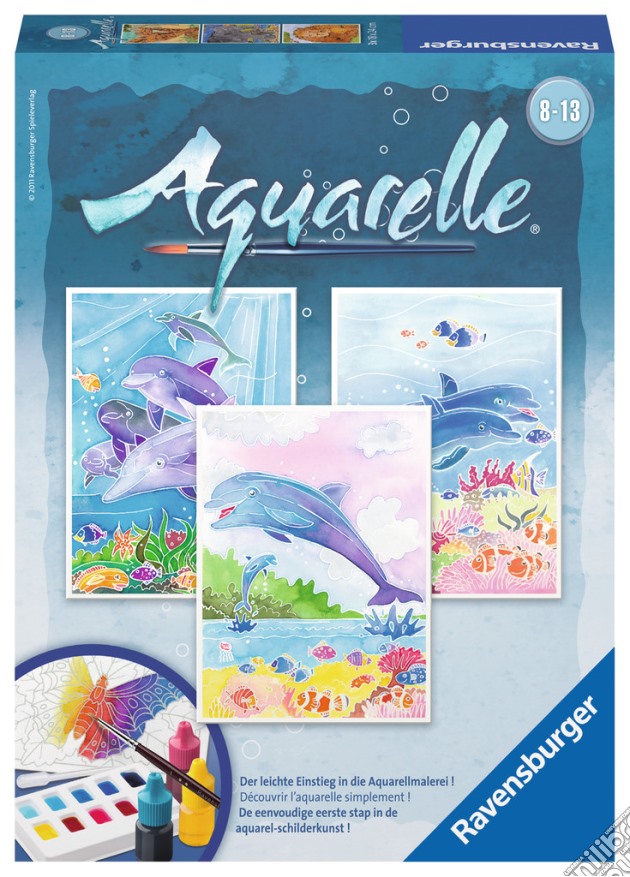 Aquarelle - serie midi - delfini gioco di RAVENSBURGER