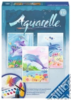 Aquarelle - serie midi - delfini giochi