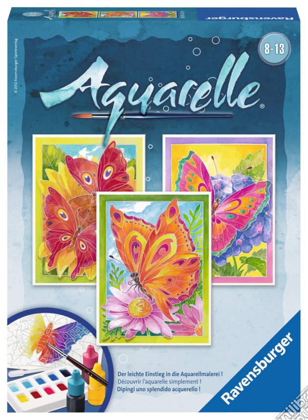 Aquarelle - serie midi - farfalle gioco di RAVENSBURGER