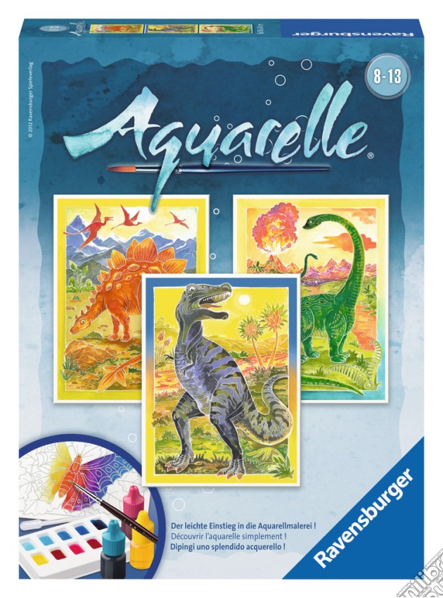 Aquarelle - serie midi - dinosauri gioco di RAVENSBURGER