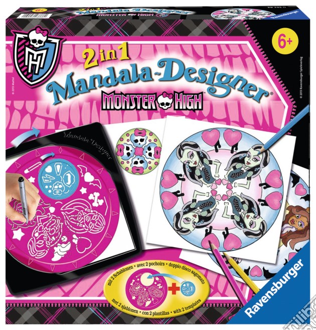 Mandala designer® - mmh 2 in 1 mandala monster high  gioco di RAVENSBURGER