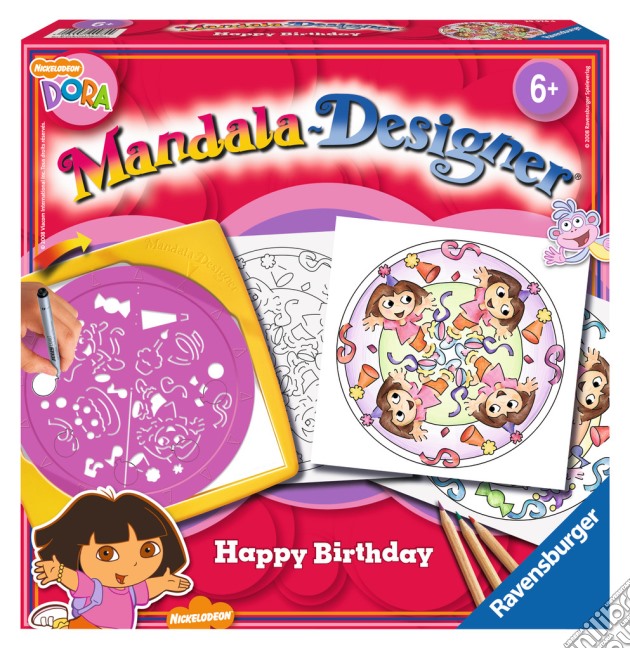 Mandala designer® - dor mandala dora happy birthday gioco di RAVENSBURGER