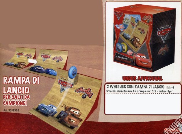 Cars 2 - Wheelies - Rampa Di Lancio + 2 Pz gioco di Simba Toys