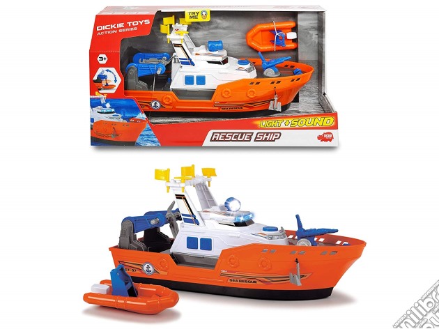 Dickie Toys - Action Series Barca Harbour Rescue Cm 33 gioco di Dickie Toys