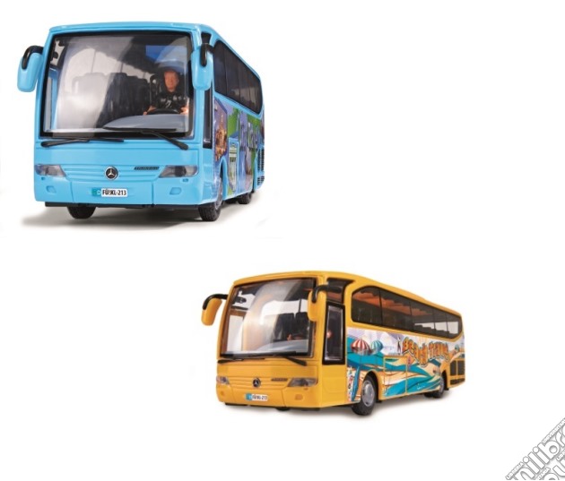 DICKIE Toys 203825000 Kids Mate Mercedes-Benz Travego Bus Reisebus mit Friction 