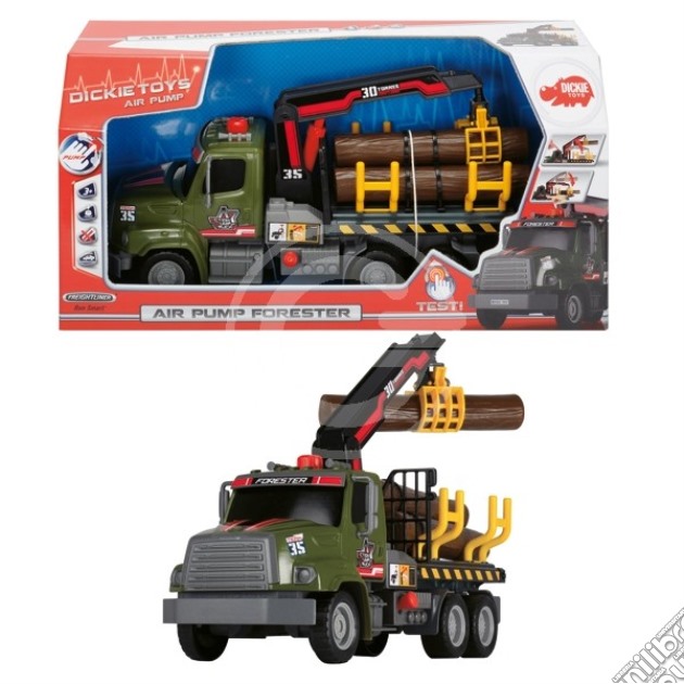 Dickie Toys - Air Pump - Camion Americano Portalegna 32 Cm gioco di Dickie Toys