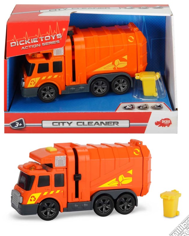 Dickie Toys - Action Series - Camion Ecologia Con Luci 15 Cm gioco