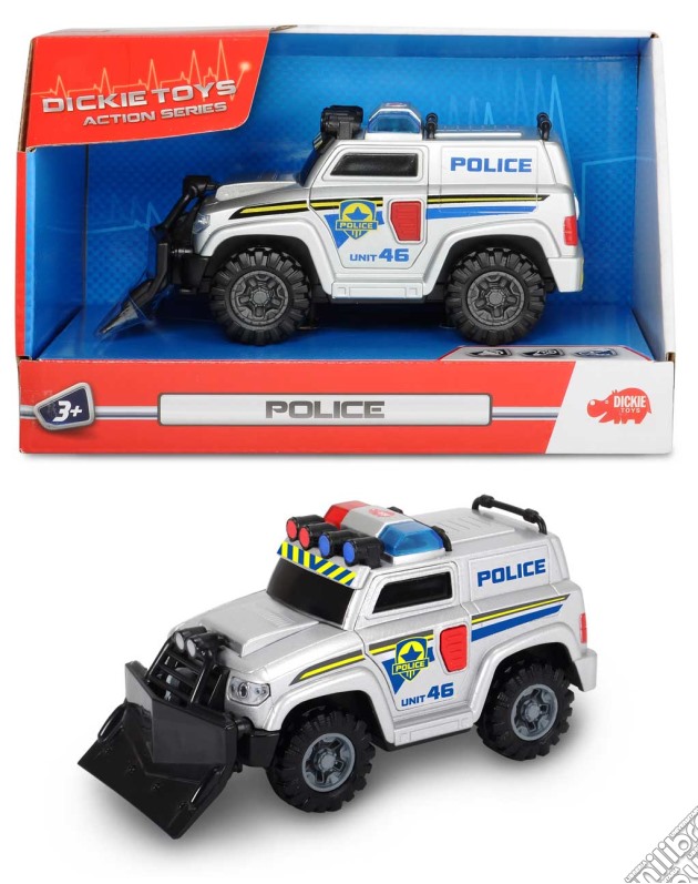 Dickie Toys - Action Series - Auto Police Con Luci 15 Cm gioco