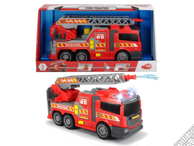 Dickie Toys - Action Series - Camion Dei Pompieri Cm. 36, Con Funzione Getto D'Acqua, Luci E Suoni gioco di Dickie Toys