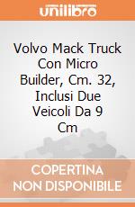 Volvo Mack Truck Con Micro Builder, Cm. 32, Inclusi Due Veicoli Da 9 Cm giochi