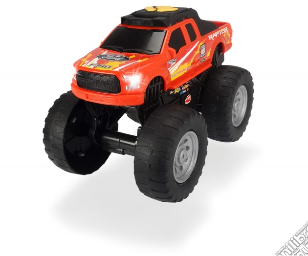 Dickie Toys: Ford Raptor Wheelie Raiders Cm. 25,5 Motorizzato, Luci E Suoni gioco