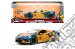 Marvel: Jada Toys - X-Men Wolverine Chevy Corvette In Scala 1:24 Die-Cast Con Personaggio giochi