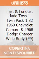 Fast & Furious: Jada Toys - Twin Pack 1:32 1969 Chevrolet Camaro & 1968 Dodge Charger Wide Body (F9) gioco