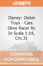 Disney: Dickie Toys - Cars Glow Racer Rc In Scala 1:14, Cm.31 giochi