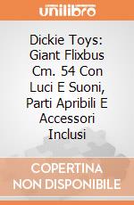 Dickie Toys: Giant Flixbus Cm. 54 Con Luci E Suoni, Parti Apribili E Accessori Inclusi giochi