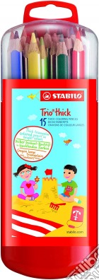 Stabilo Trio Thick Astuccio Zebrui In Plastica Da 15 Col.Ass. giochi