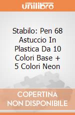 Stabilo: Pen 68 Astuccio In Plastica Da 10 Colori Base + 5 Colori Neon gioco di Stabilo