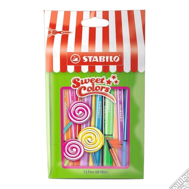 Stabilo Sweet Colors - Confezione Da 15 Pen 68 Mini Pennarelli gioco di Stabilo