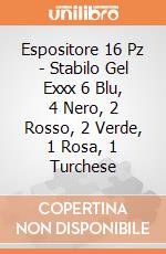 Espositore 16 Pz - Stabilo Gel Exxx 6 Blu, 4 Nero, 2 Rosso, 2 Verde, 1 Rosa, 1 Turchese gioco di Stabilo