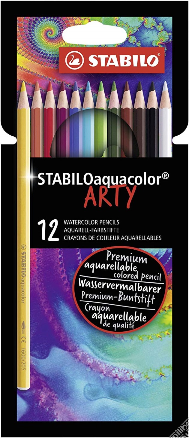 Stabilo Aquacolor Arty Line Astuccio In Cartone Da 12 Colori Ass. gioco