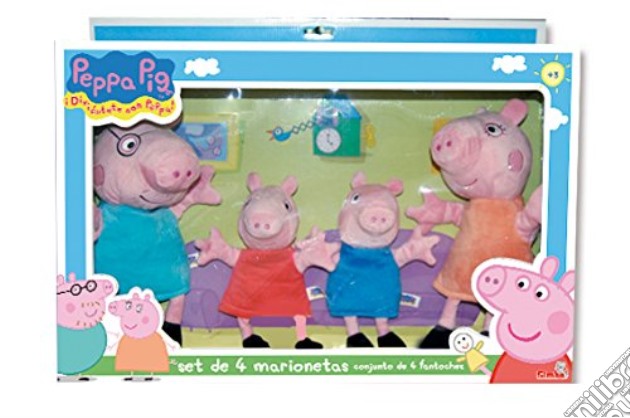 Peppa Pig - Peppa Pig Set 4 Marionette gioco di Simba Toys