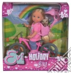 Evi Love - Holiday Bambola Snodata In Bici Con Cagnolino giochi