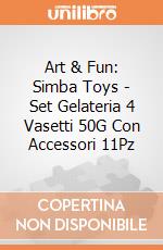 Art & Fun: Simba Toys - Set Gelateria 4 Vasetti 50G Con Accessori 11Pz giochi