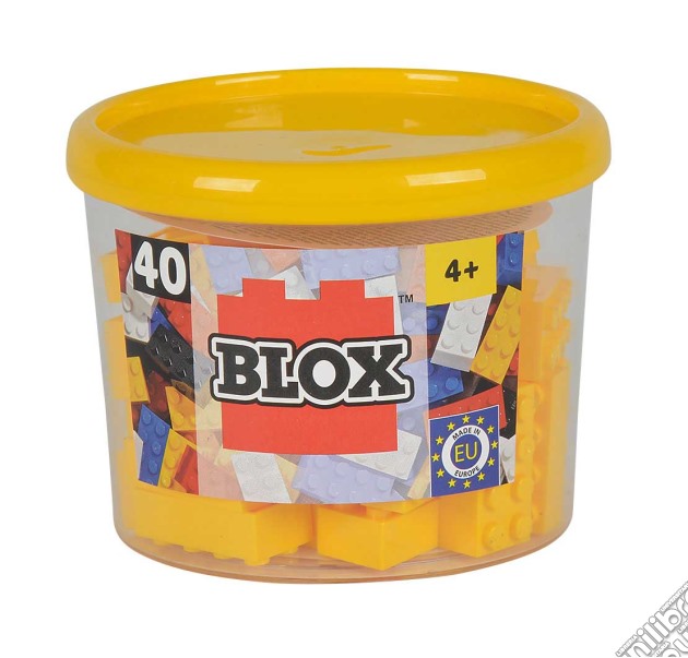 Blox - Mattoncini Piccoli 4x2 - Barattolo 40 Pz - Colore Giallo gioco di Blox