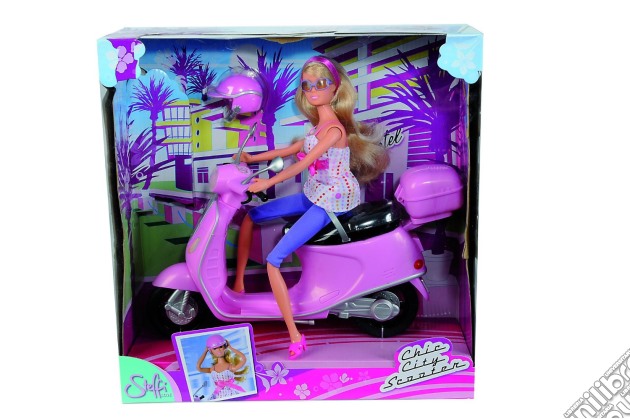 Steffi Love - Steffi Su Scooter Con Bauletto E Casco gioco di Simba Toys