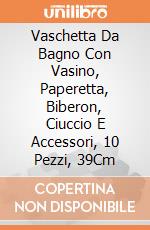 Vaschetta Da Bagno Con Vasino, Paperetta, Biberon, Ciuccio E Accessori, 10 Pezzi, 39Cm giochi