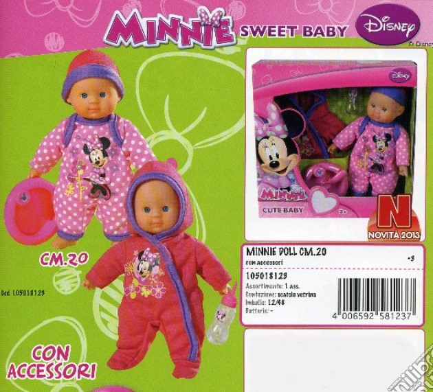 Minnie - Bebe' 20 Cm Con Accessori gioco di Simba Toys
