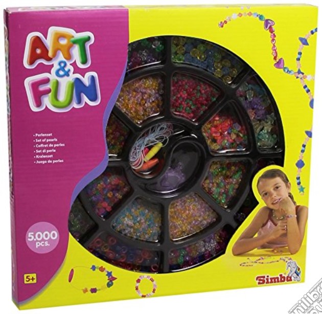 Art & Fun - Perline - Set Crea Collane 5.000 Pz gioco di Simba Toys