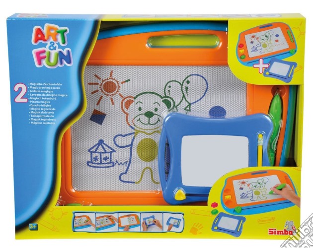 Art & Fun - 2 Lavagne Magiche (Grande + Piccola) gioco di Simba Toys