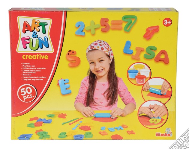 Art & Fun - Pasta Da Modellare - Set Per Creare Lettere E Numeri gioco di Simba Toys