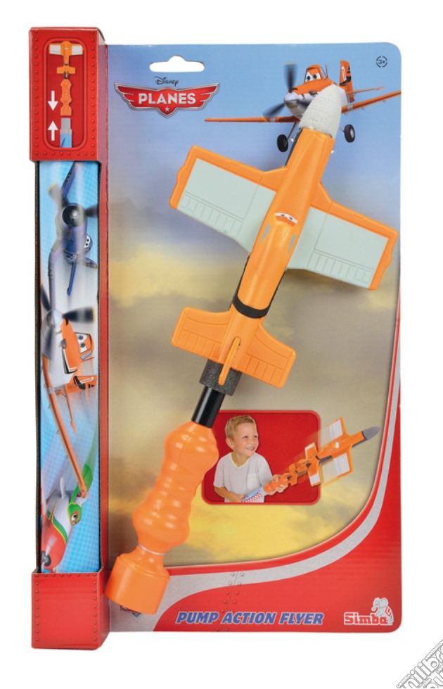 Planes - Aereo Soft Con Lanciatore Ad Aria gioco di Simba Toys