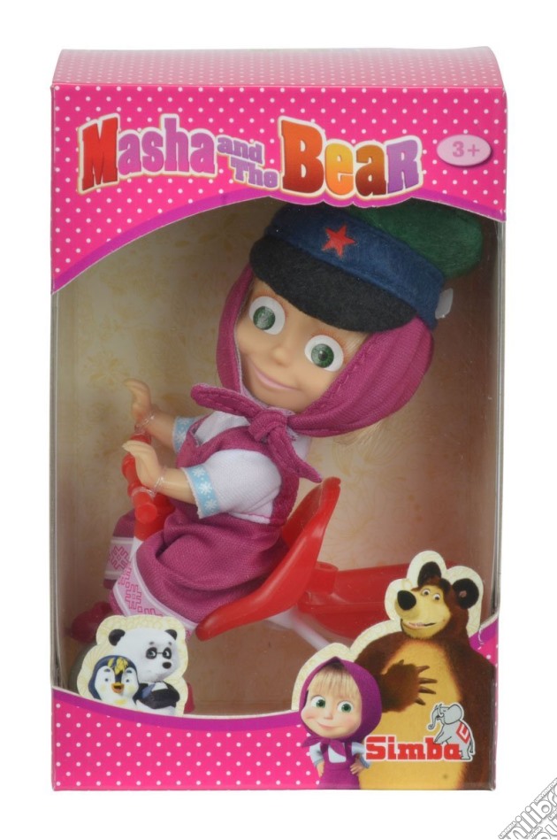 Masha E Orso - Bambola Masha 12 Cm Con Triciclo gioco di Simba Toys