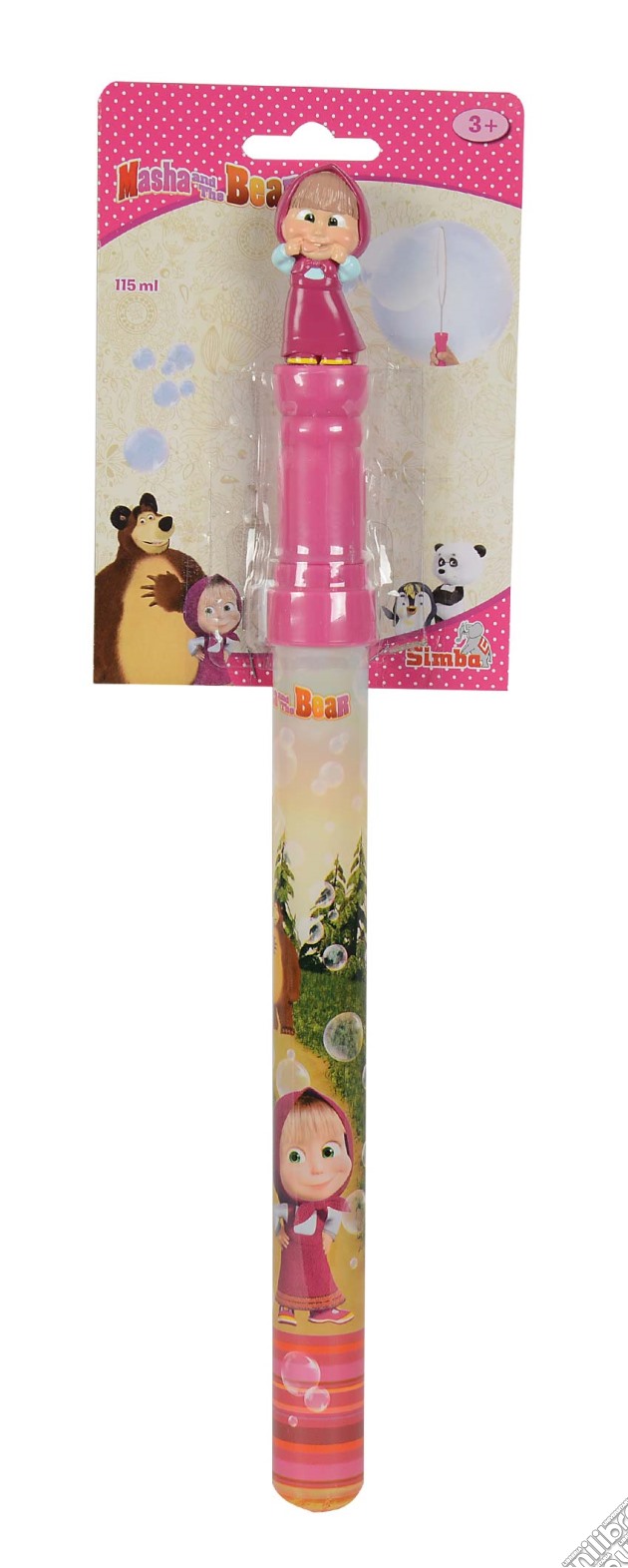 Masha E Orso - Stick Bolle Di Sapone 115 Ml Con Tappo Masha gioco di Simba Toys