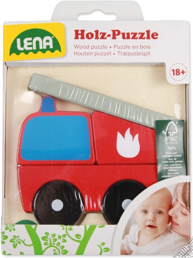 Lena - Puzzle In Legno - Vigili Del Fuoco gioco