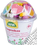 Lena: Set Perle In Legno Cupcake, Rosa giochi