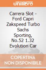 Carrera Slot - Ford Capri Zakspeed Turbo Sachs Sporting, No.52 1.32 Evolution Car gioco di Carrera