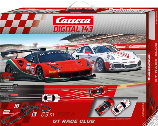 Carrera Slot - Gt Race Club Digital 143 Sets gioco di Carrera